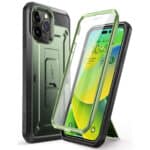 Supcase 360 Backcase hoesje met screenprotector iPhone 14 Pro - Groen Main Image