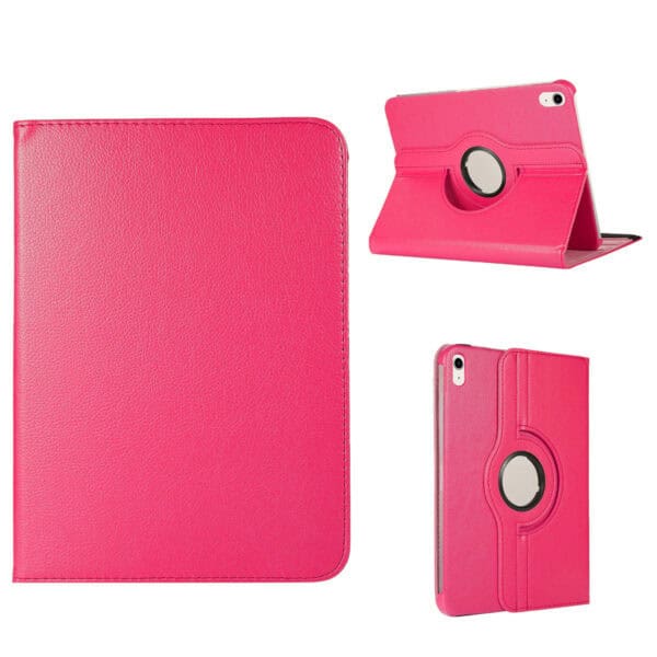 iPad 11 / iPad 10 Hoes - 10.9 inch Roterend hoesje - Donkerroze