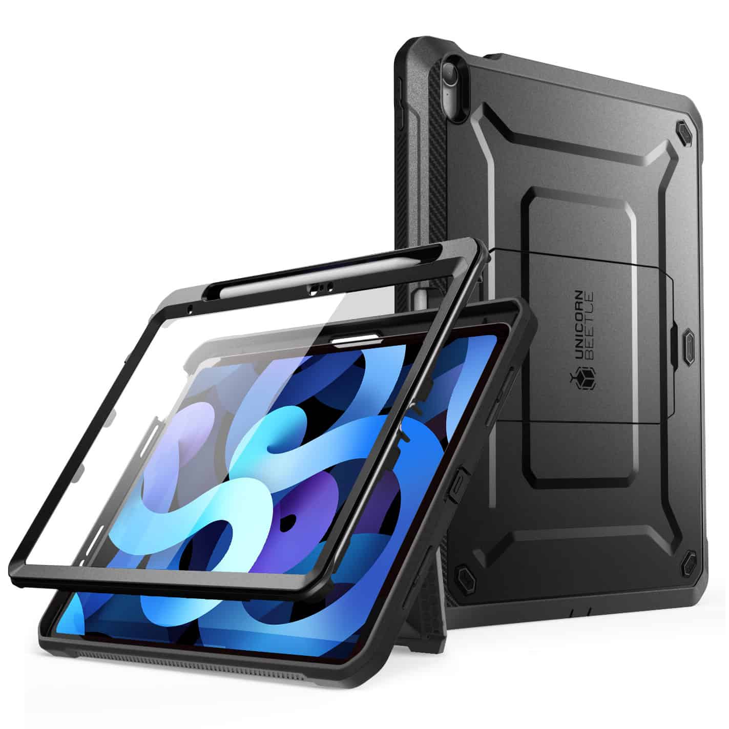 Supcase Fullcover hoes met screenprotector iPad 11 en iPad 10 - 10.9 inch - Zwart Main Image