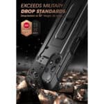 Supcase 360 Backcase hoesje met screenprotector Samsung A23 - Zwart - 6
