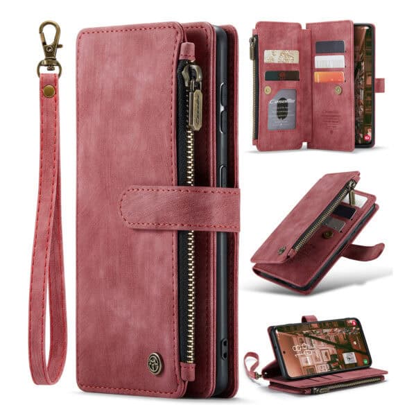 CaseMe Samsung Galaxy S23 Plus wallet hoesje - Rood