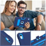 Shockproof Standcase hoes iPad 11 en iPad 10 - 10.9 inch - Blauw - 4