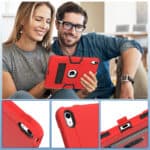Shockproof Standcase hoes iPad 11 en iPad 10 - 10.9 inch - Rood - 4