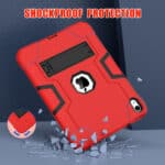 Shockproof Standcase hoes iPad 11 en iPad 10 - 10.9 inch - Rood - 6