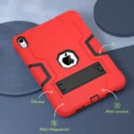 Shockproof Standcase hoes iPad 11 en iPad 10 - 10.9 inch - Rood - 8