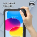 Shockproof Standcase hoes iPad 11 en iPad 10 - 10.9 inch - Zwart - 3