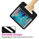 Solidenz EVA iPad Hoes voor kids - iPad 2018 / 2017 / Air 1 / Air 2 - 9.7 inch - Zwart - 3