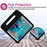 Solidenz EVA iPad Hoes voor kids - iPad 2018 / 2017 / Air 1 / Air 2 - 9.7 inch - Zwart - 4