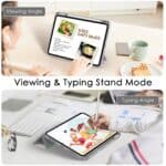 Solidenz TriFold Hoes iPad 11 en iPad 10 - 2025 / 2022 10.9 inch - Marmer - 9