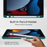 Solidenz TriFold Hoes iPad 9 / iPad 8 / iPad 7 - 10.2 inch - Groenblauw - 7