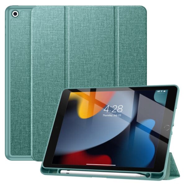 Solidenz TriFold Hoes iPad 9 / iPad 8 / iPad 7 - 10.2 inch - Lichtgroen