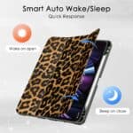 Solidenz TriFold Hoes iPad Air 6 (M3 en M2) / Air 5 / Air 4 / iPad Pro 11 inch - Luipaard - 8