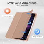 Solidenz TriFold Hoes iPad Air 6 (M3 en M2) / Air 5 / Air 4 / iPad Pro 11 inch - Roségoud - 8