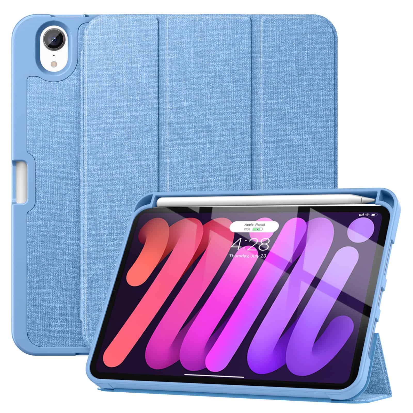 Solidenz TriFold Hoes iPad Mini 7 / iPad mini 6 - 2024 / 2021 - Blauw Main Image