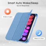 Solidenz TriFold Hoes iPad Mini 7 / iPad mini 6 - 2024 / 2021 - Blauw - 8
