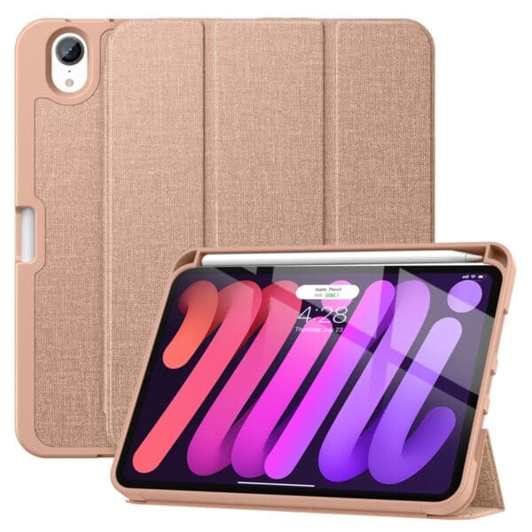 Solidenz TriFold Hoes iPad Mini 7 / iPad mini 6 - 2024 / 2021 - Roségoud