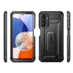 Supcase 360 Backcase hoesje met screenprotector Samsung Galaxy A14 - Zwart - 9