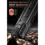 Supcase 360 Backcase hoesje met screenprotector Samsung Galaxy A14 - Zwart - 1