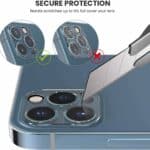 Solidenz Cameralens protector iPhone 12 Pro Max - Transparant - 2