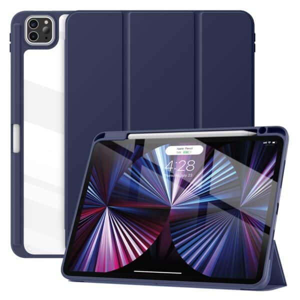 Solidenz Hybrid Hoes iPad Air 6 (M3 en M2) / Air 5 / Air 4 / iPad Pro 11 inch - Donkerblauw