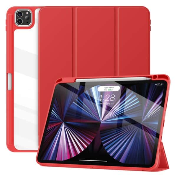 Solidenz Hybrid Hoes iPad Air 6 (M3 en M2) / Air 5 / Air 4 / iPad Pro 11 inch - Rood