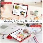 Solidenz Hybrid Hoes iPad Air 6 (M3 en M2) / Air 5 / Air 4 / iPad Pro 11 inch - Rood - 9
