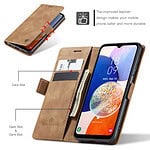 Solidenz Urban Book Samsung A14 hoesje - Bruin - 6