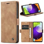 Solidenz Urban Book Samsung A53 hoesje - Bruin Main Image