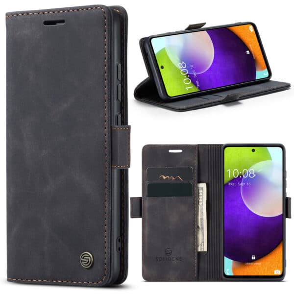 Solidenz Urban Book Samsung A52s / A52 hoesje - Zwart