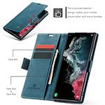 Solidenz Urban Book Samsung S22 Ultra hoesje - Blauw - 6