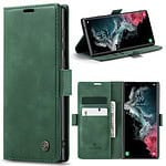 Solidenz Urban Book Samsung S22 Ultra hoesje - Groen Main Image