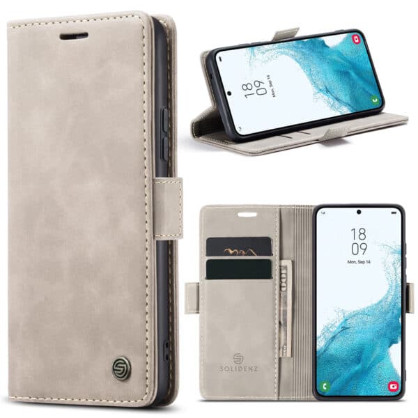Solidenz Urban Book Samsung S22 Plus hoesje - Beige