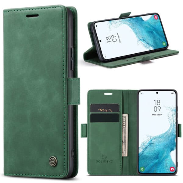 Solidenz Urban Book Samsung S22 Plus hoesje - Groen
