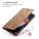 Solidenz Urban Book Samsung S23 Ultra hoesje - Bruin - 5