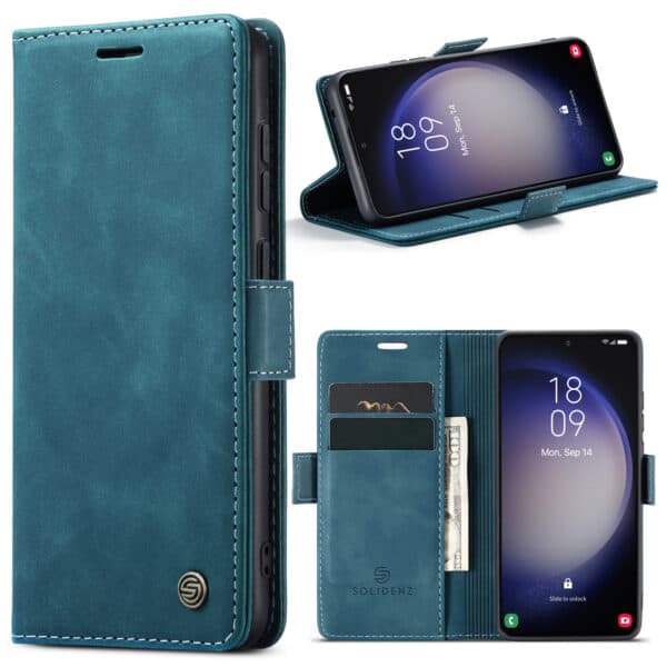 Solidenz Urban Book Samsung S23 Plus hoesje - Blauw