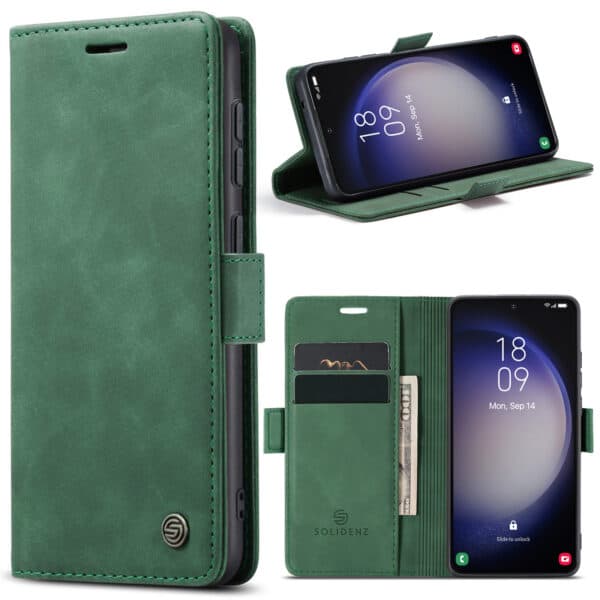 Solidenz Urban Book Samsung S23 Plus hoesje - Groen