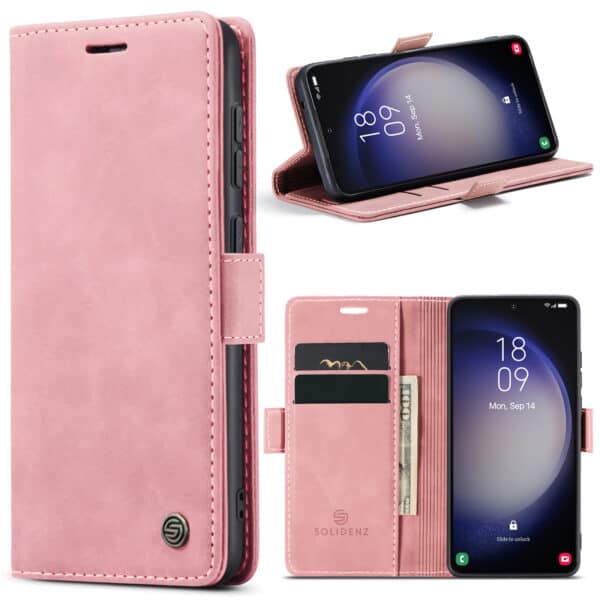 Solidenz Urban Book Samsung S23 Plus hoesje - Roze
