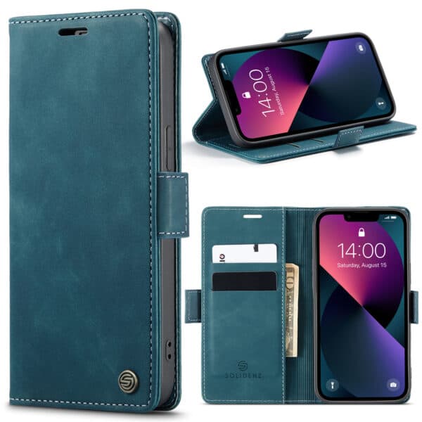 Solidenz Urban Book iPhone 13 Pro Max hoesje - Blauw