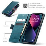 Solidenz Urban Book iPhone 13 Pro Max hoesje - Blauw - 6