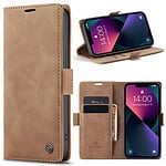 Solidenz Urban Book iPhone 13 Pro Max hoesje - Bruin Main Image