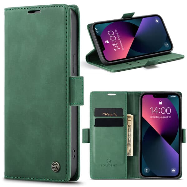Solidenz Urban Book iPhone 13 Pro Max hoesje - Groen
