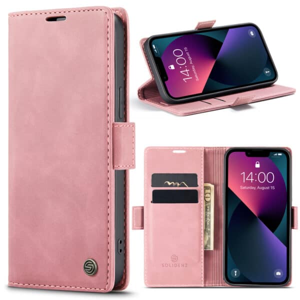 Solidenz Urban Book iPhone 13 Pro Max hoesje - Roze