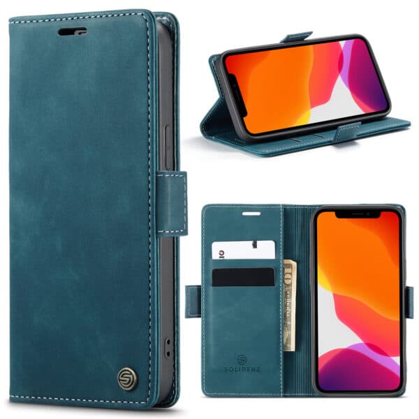 Solidenz Urban Book iPhone 13 hoesje - Blauw