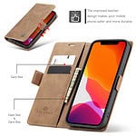 Solidenz Urban Book iPhone 13 hoesje - Bruin - 6