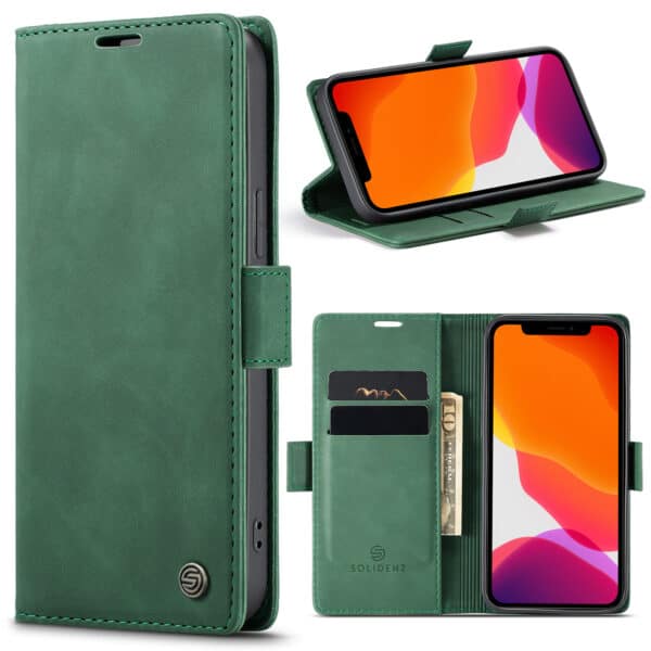 Solidenz Urban Book iPhone 13 hoesje - Groen