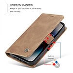 Solidenz Urban Book iPhone 14 Pro hoesje - Bruin - 5