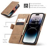Solidenz Urban Book iPhone 14 Pro hoesje - Bruin - 6