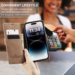 Solidenz Urban Book iPhone 14 Pro hoesje - Bruin - 7