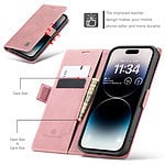 Solidenz Urban Book iPhone 14 Pro hoesje - Roze - 5