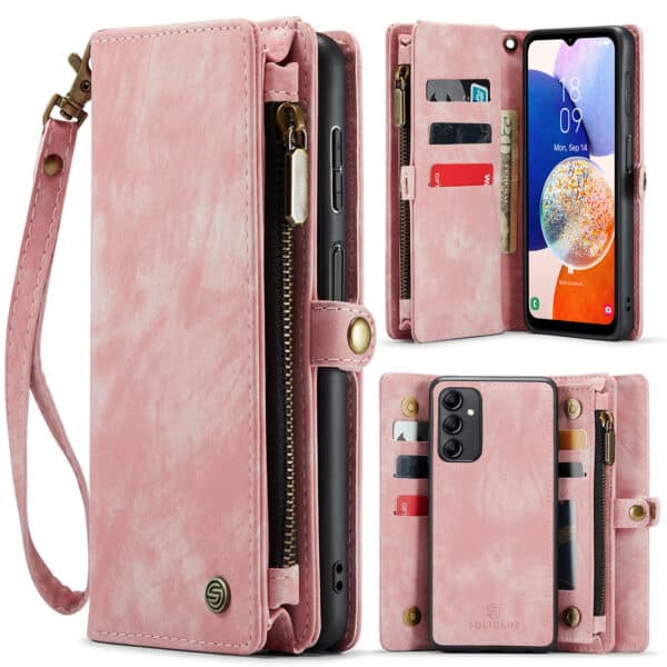 Solidenz Urban Wallet Samsung A14 hoesje - Roze